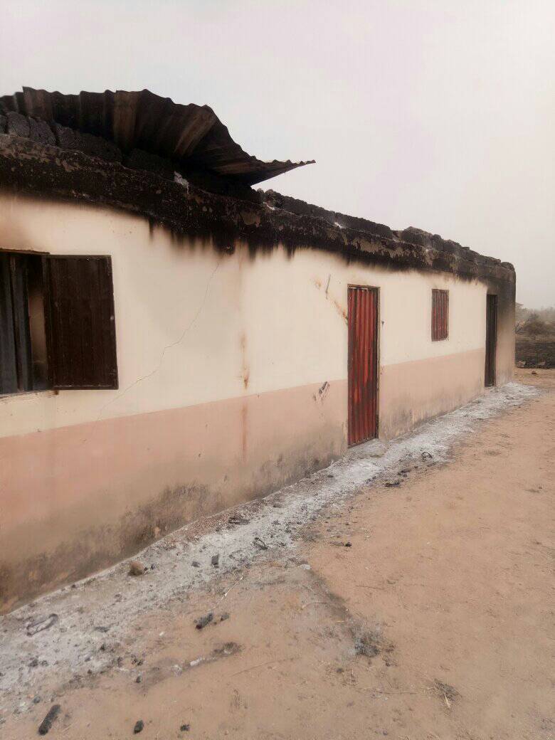 Houses, churches and schools destroyed as Boko Haram attacks Adamawa villages (photos)
