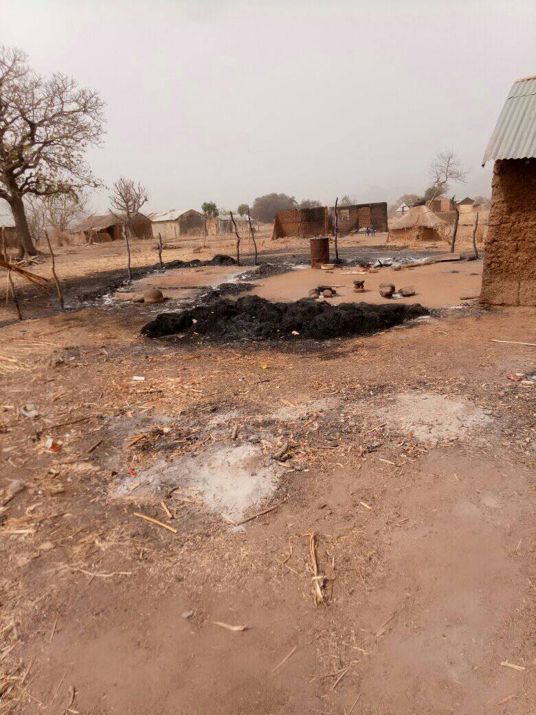 Houses, churches and schools destroyed as Boko Haram attacks Adamawa villages (photos)